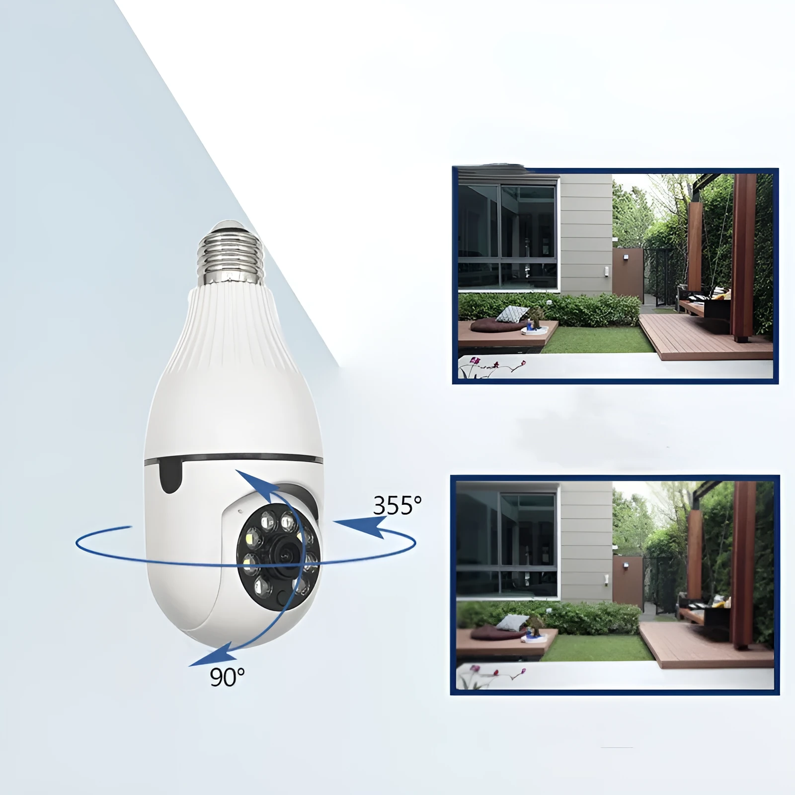 Rui Chuan Technology Minions model wireless indoor security camera with wide-angle lens.