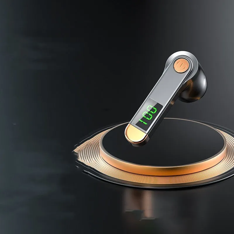 Single ear Bluetooth headset in Jazz Black with earplug style design for car and sports use