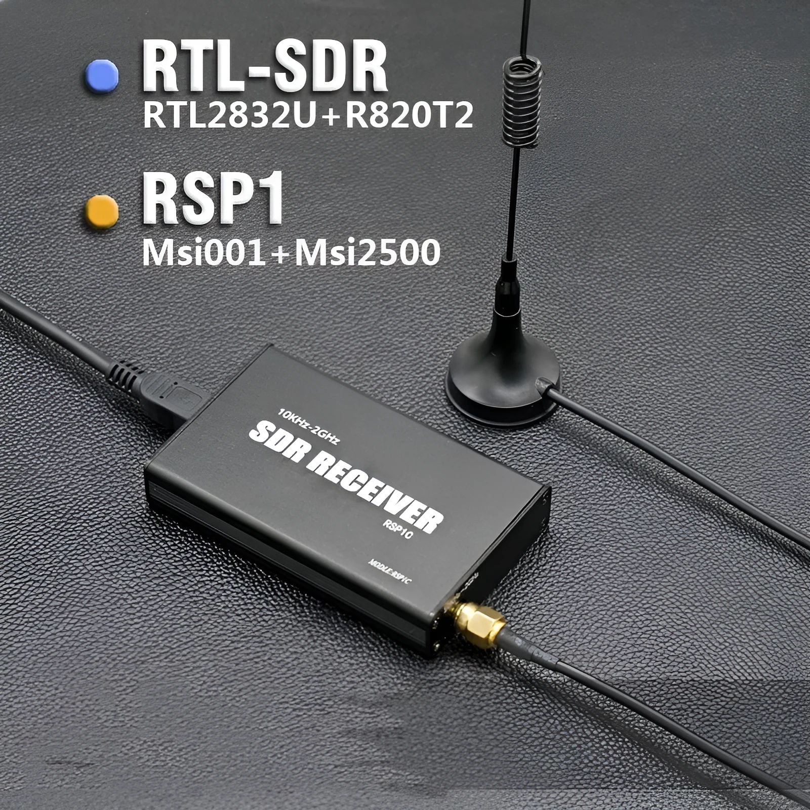 RTL-SDR RTL2832U R820T2 software radio receiver USB dongle for aviation and shortwave