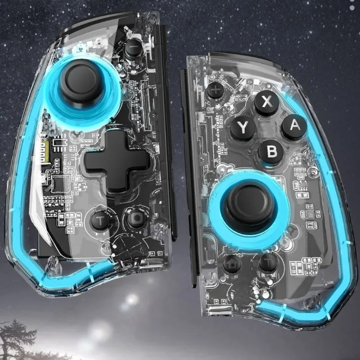 Macro programming ALPS joystick metal ring L736 game handle black through plate for PS4 PC Bluetooth