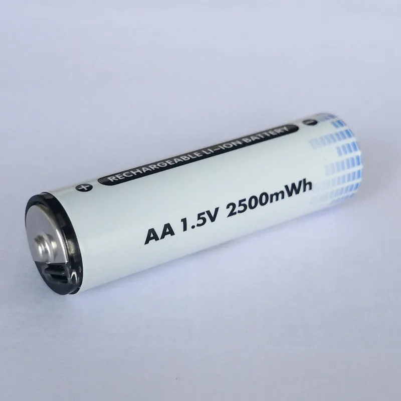 USB recharging No.5 lithium remote control battery with built-in Micro USB port