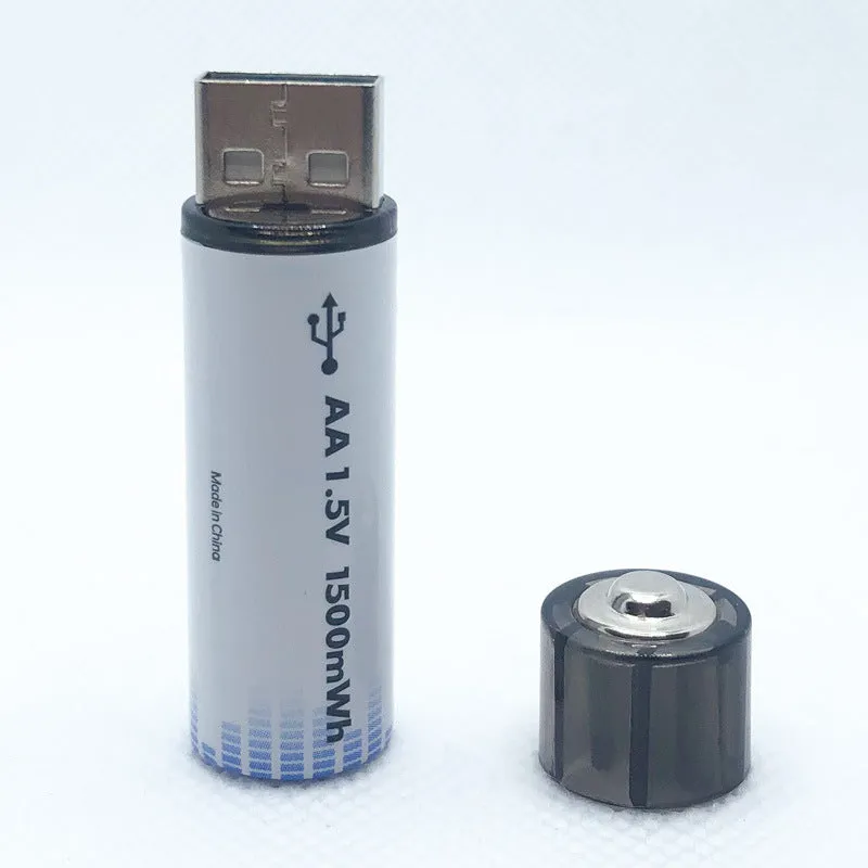USB recharging No.5 lithium remote control battery with built-in Micro USB port
