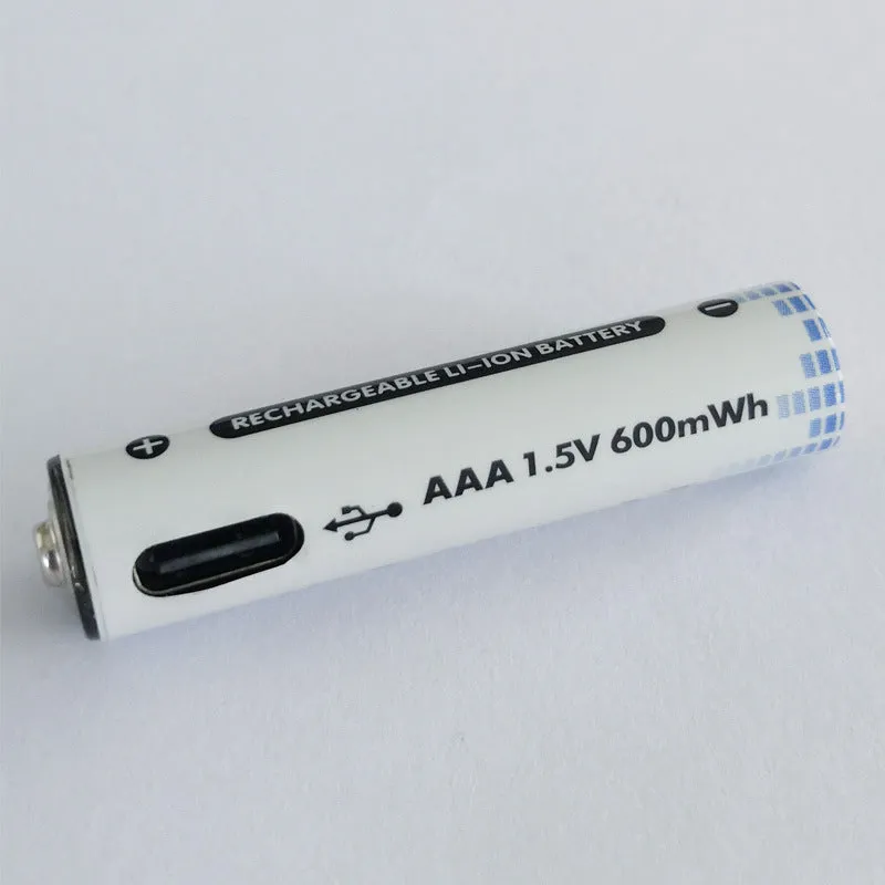 USB recharging No.5 lithium remote control battery with built-in Micro USB port