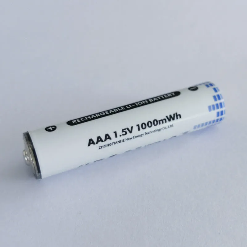 USB recharging No.5 lithium remote control battery with built-in Micro USB port