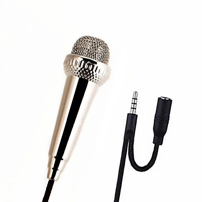 Mobile phone microphone capacitor with braided wire plastic body, 53mm by 16mm, in four colours