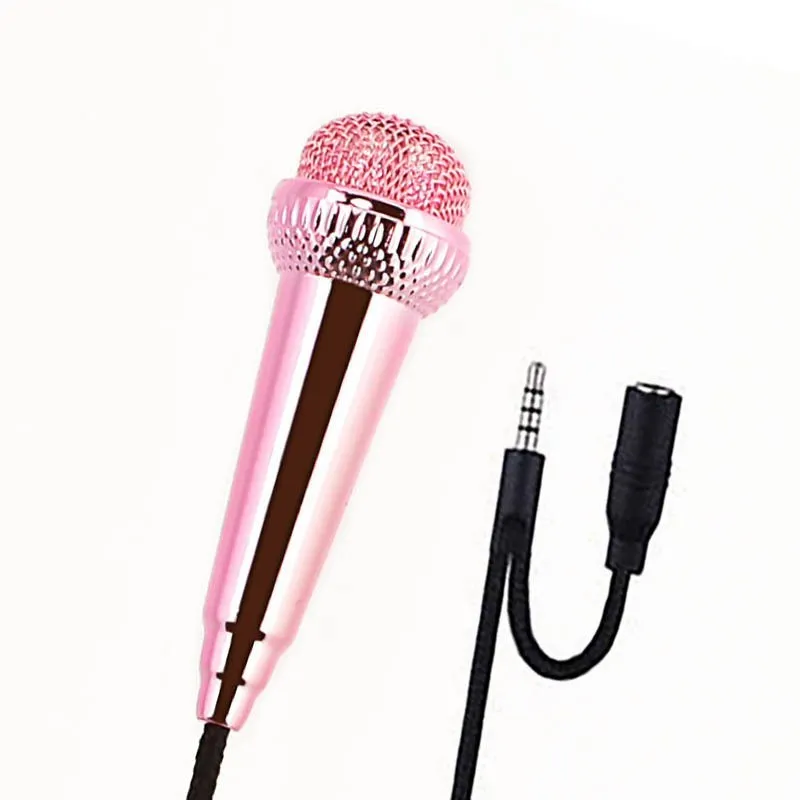 Mobile phone microphone capacitor with braided wire plastic body, 53mm by 16mm, in four colours