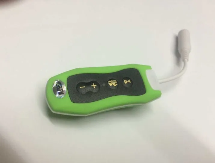 Waterproof Bluetooth MP3 player headset in multiple colours with USB cable for sports use
