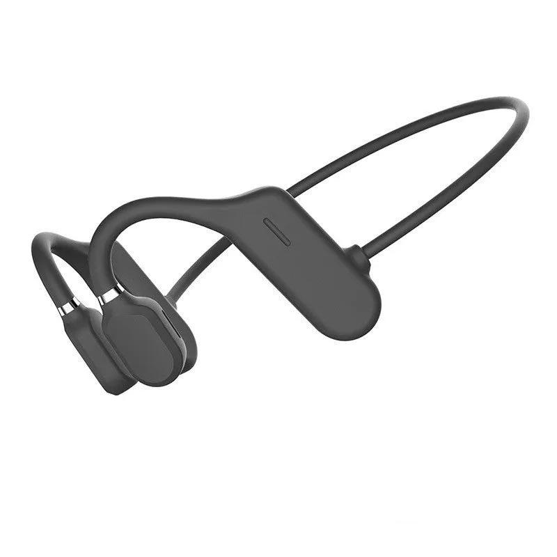 DYY-1 wireless sports Bluetooth earphone with ear hook design in black plastic