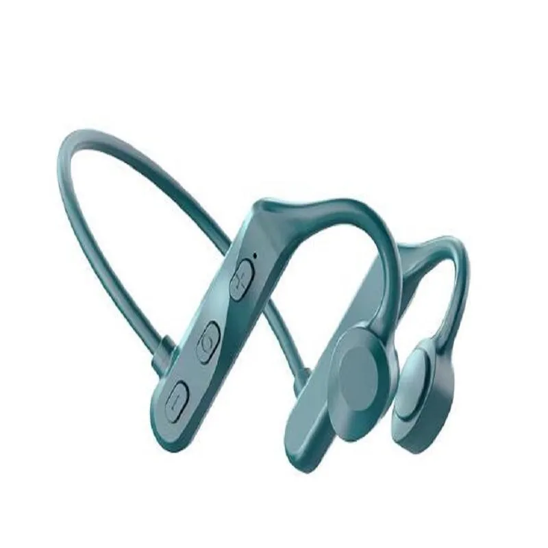 Hot K69 air conduction sports ear hook open wireless Bluetooth headset in black with breathing light