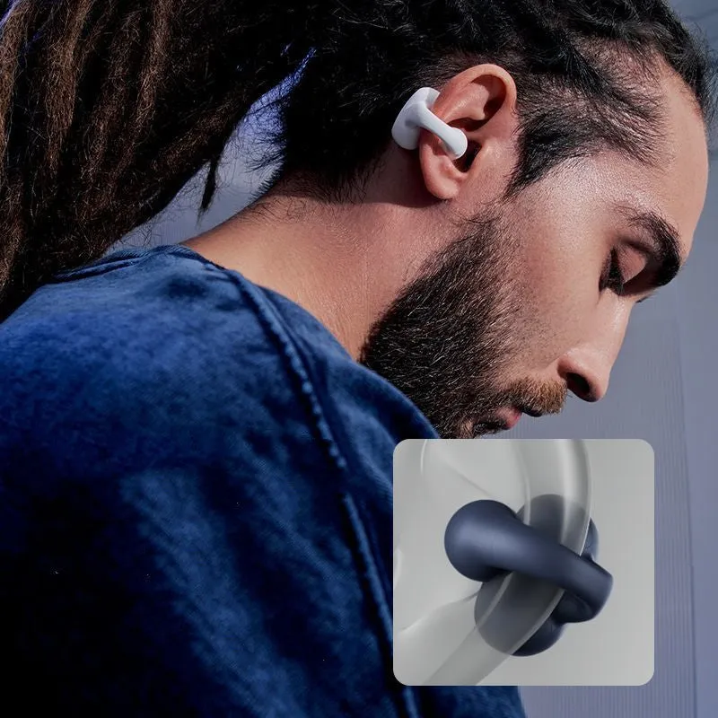 Wireless Bluetooth in-ear headset plastic construction creative design i113 Black