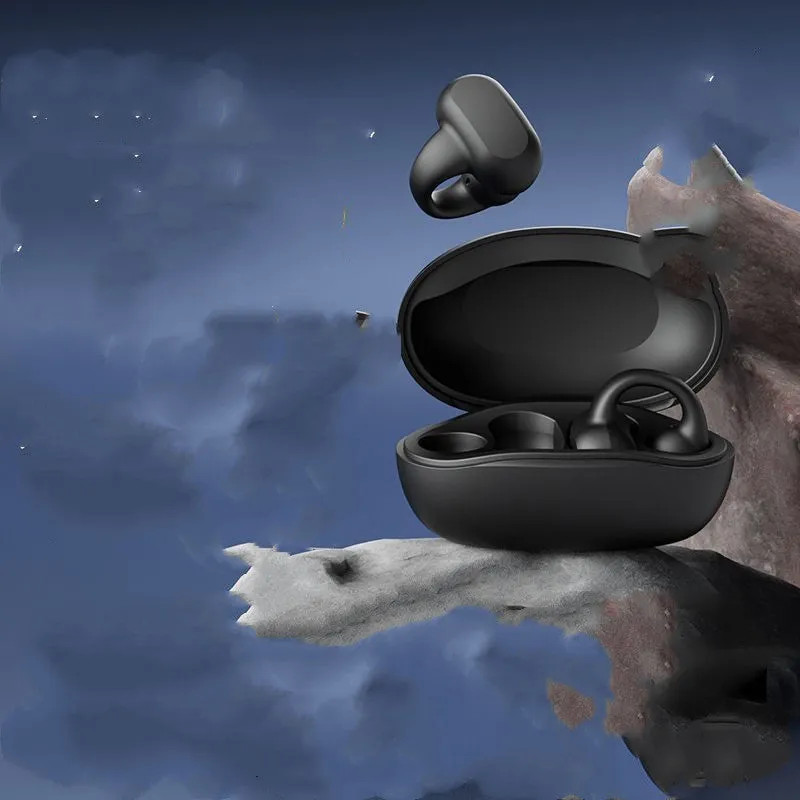 Wireless Bluetooth in-ear headset plastic construction creative design i113 Black