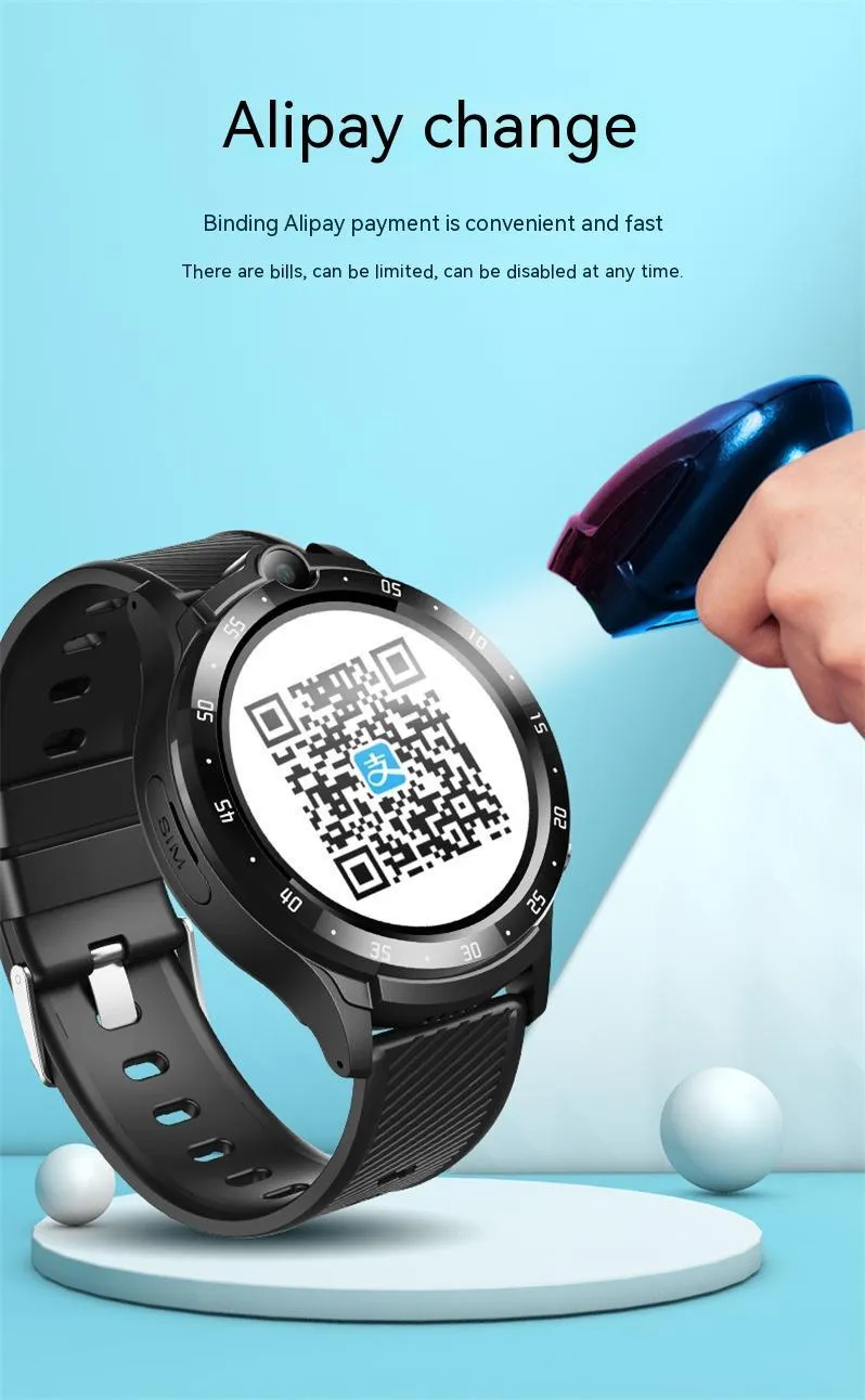 Smart Watch Watch3 black touch screen with Bluetooth calling and fitness tracking features