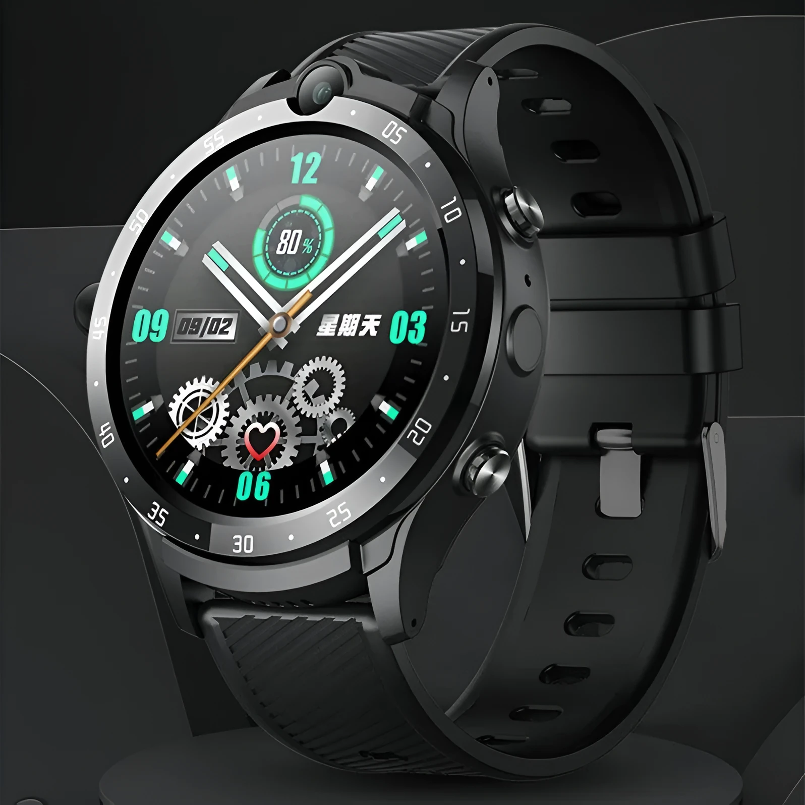 Smart Watch Watch3 black touch screen with Bluetooth calling and fitness tracking features