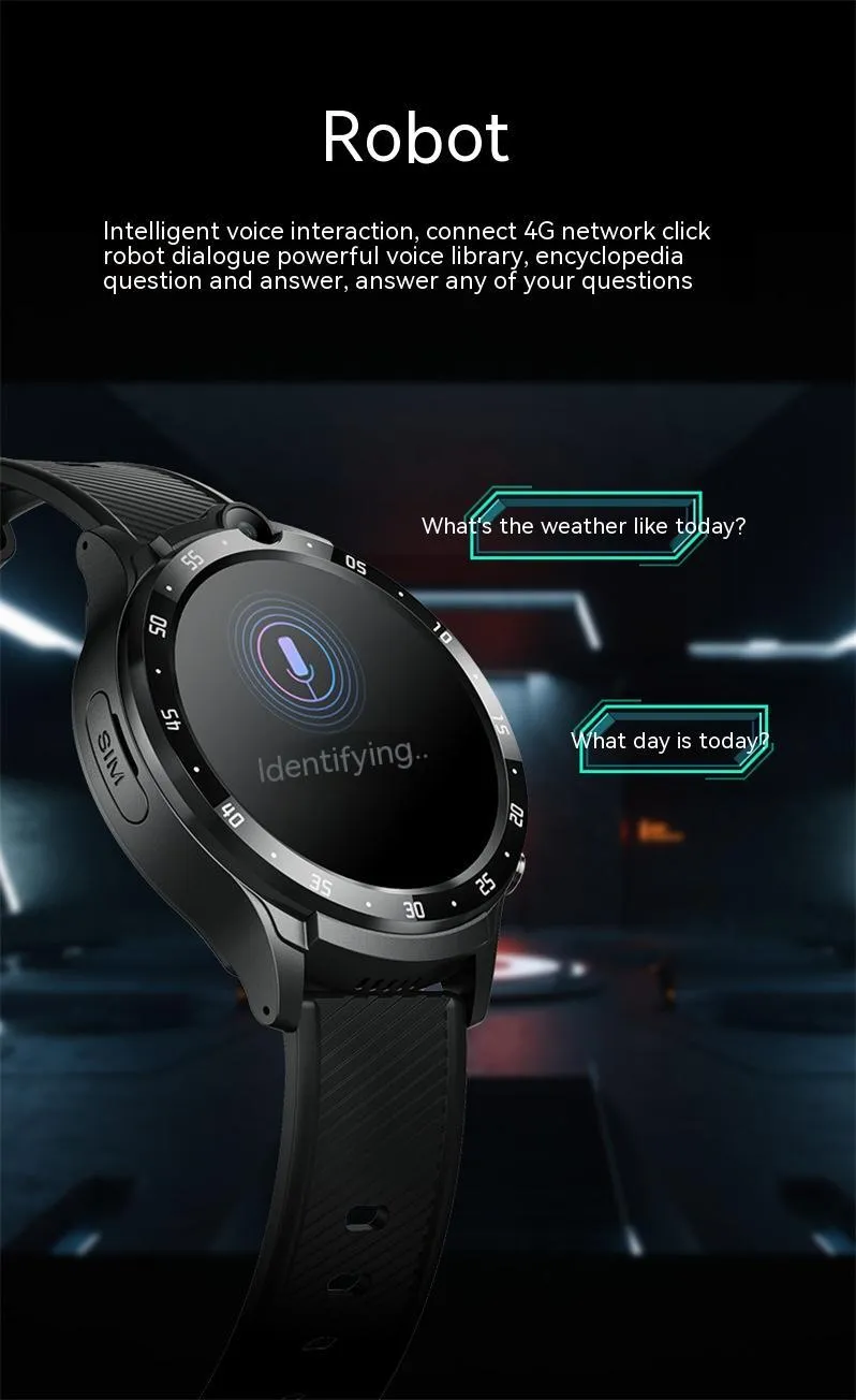 Smart Watch Watch3 black touch screen with Bluetooth calling and fitness tracking features