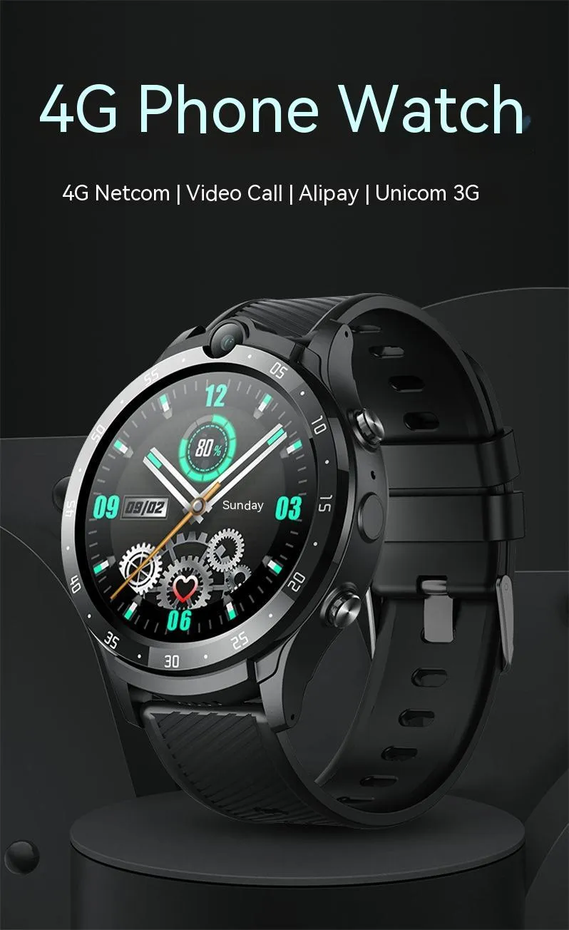Smart Watch Watch3 black touch screen with Bluetooth calling and fitness tracking features