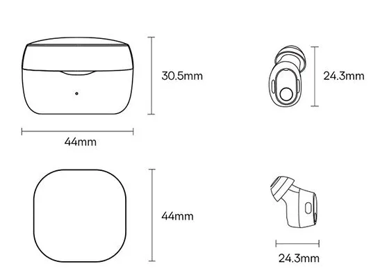 Noise reduction wireless Bluetooth headset in beige colour with plastic build and USB charger
