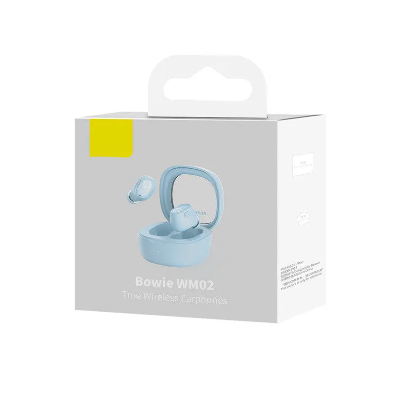 Noise reduction wireless Bluetooth headset in beige colour with plastic build and USB charger