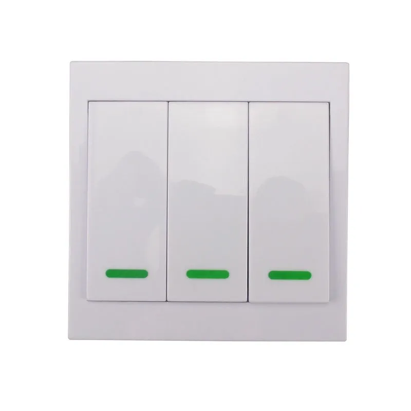 86 type wireless remote controller with fireproof ABS shell and 12V battery for home lamp and access control