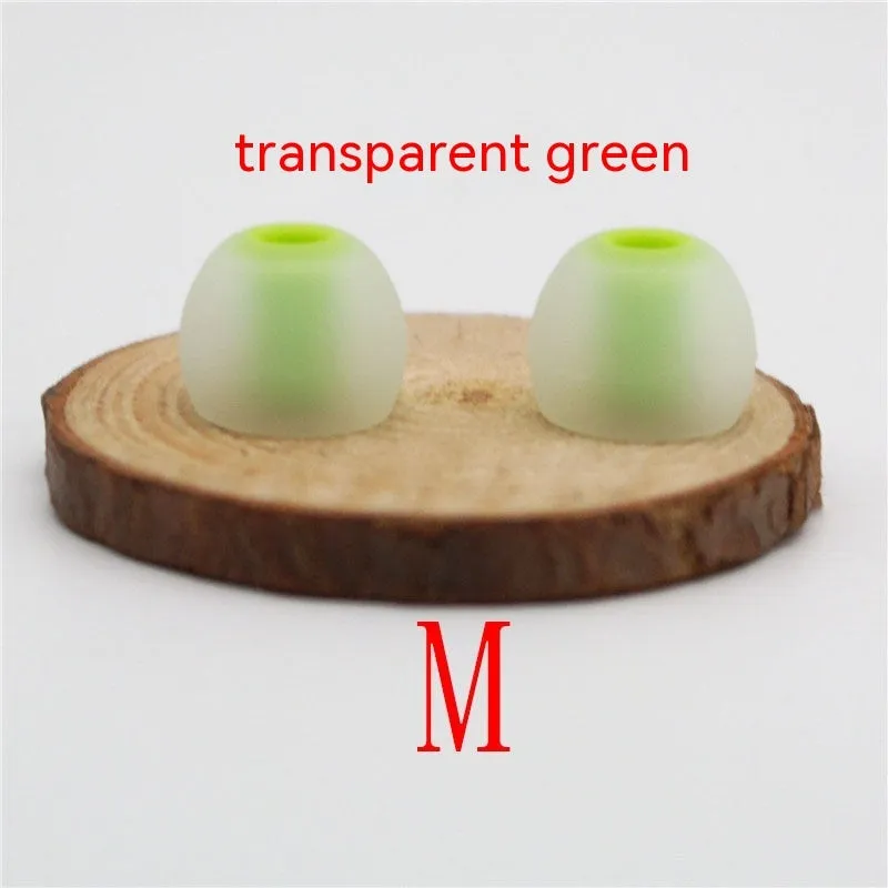 Two-tone silicone earphone sleeves for in-ear headphones with 3.8mm aperture