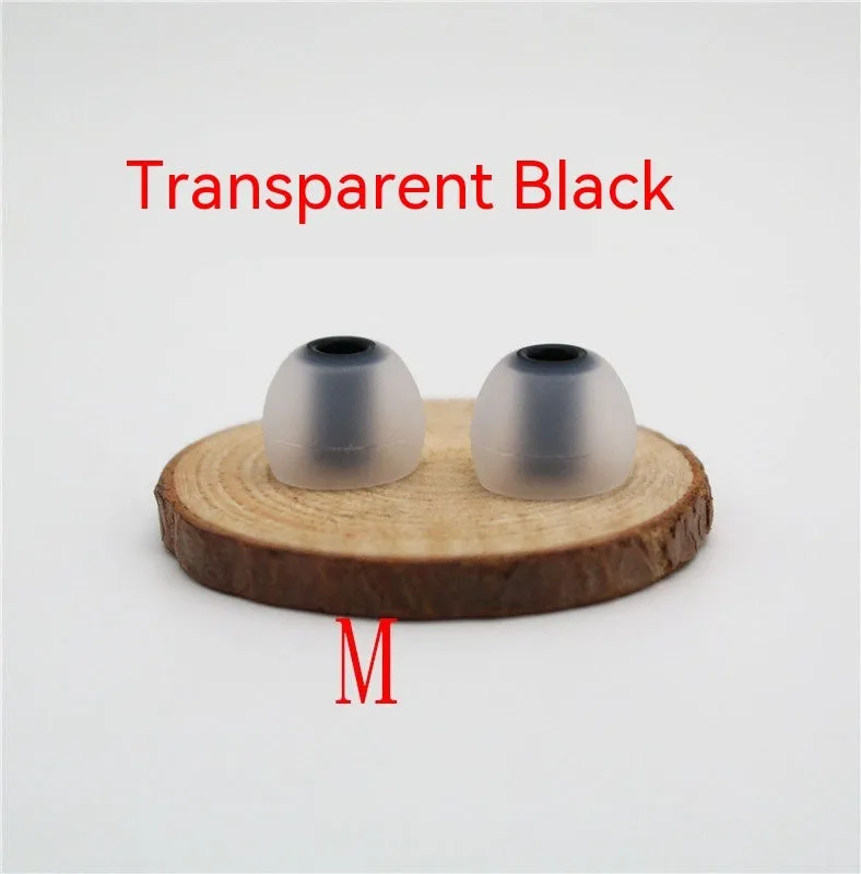 Two-tone silicone earphone sleeves for in-ear headphones with 3.8mm aperture