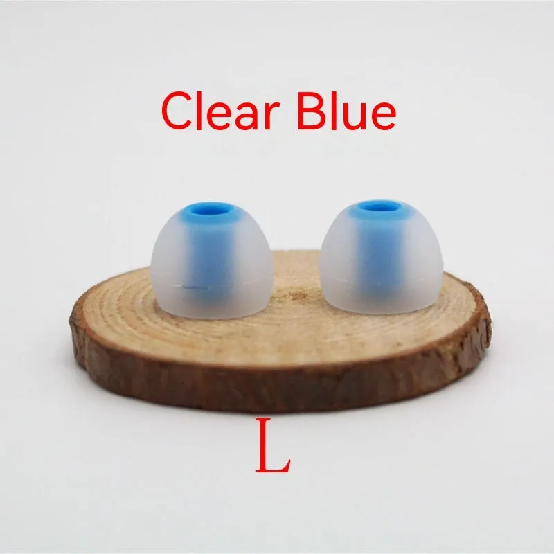 Two-tone silicone earphone sleeves for in-ear headphones with 3.8mm aperture