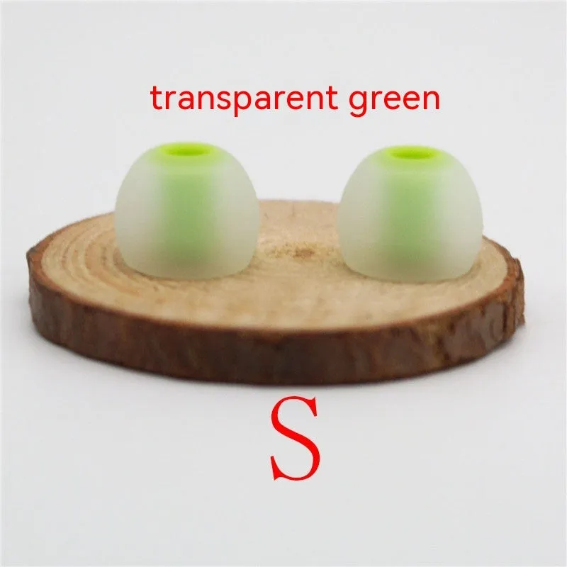 Two-tone silicone earphone sleeves for in-ear headphones with 3.8mm aperture