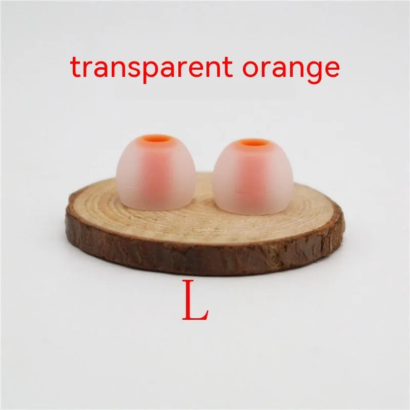 Two-tone silicone earphone sleeves for in-ear headphones with 3.8mm aperture