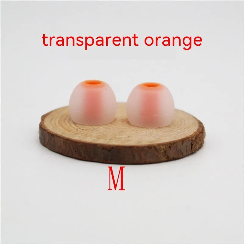 Two-tone silicone earphone sleeves for in-ear headphones with 3.8mm aperture