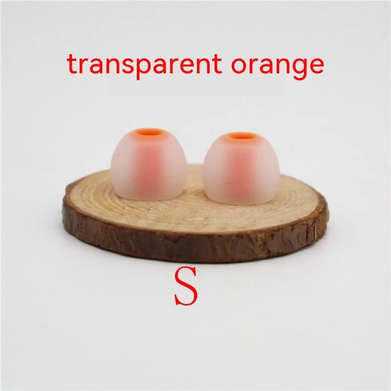 Two-tone silicone earphone sleeves for in-ear headphones with 3.8mm aperture