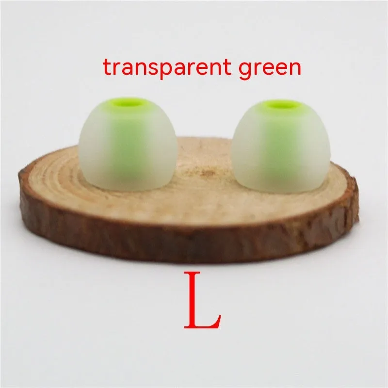 Two-tone silicone earphone sleeves for in-ear headphones with 3.8mm aperture