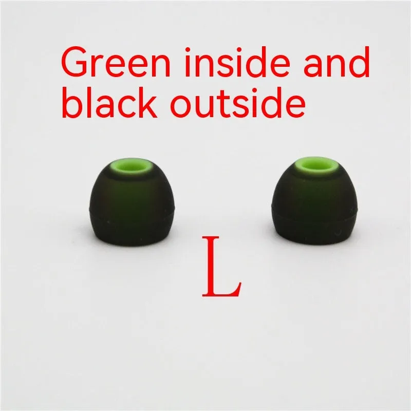 Two-tone silicone earphone sleeves for in-ear headphones with 3.8mm aperture