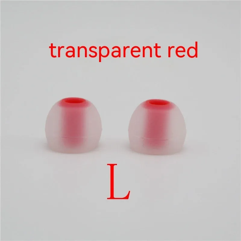 Two-tone silicone earphone sleeves for in-ear headphones with 3.8mm aperture