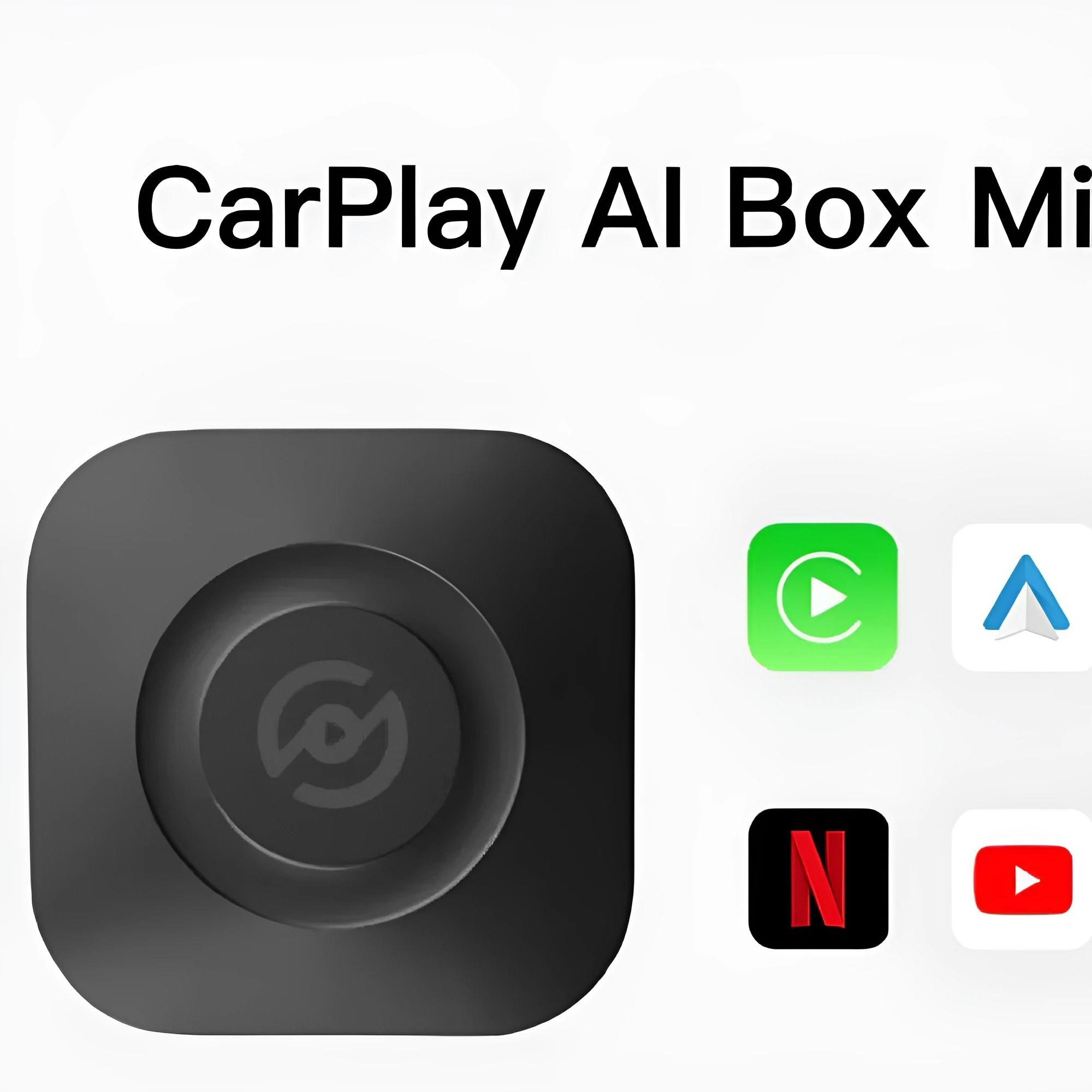 Wireless CarPlay Android Auto adapter plastic 120x3mm with USB and HDMI ports for original car wired systems