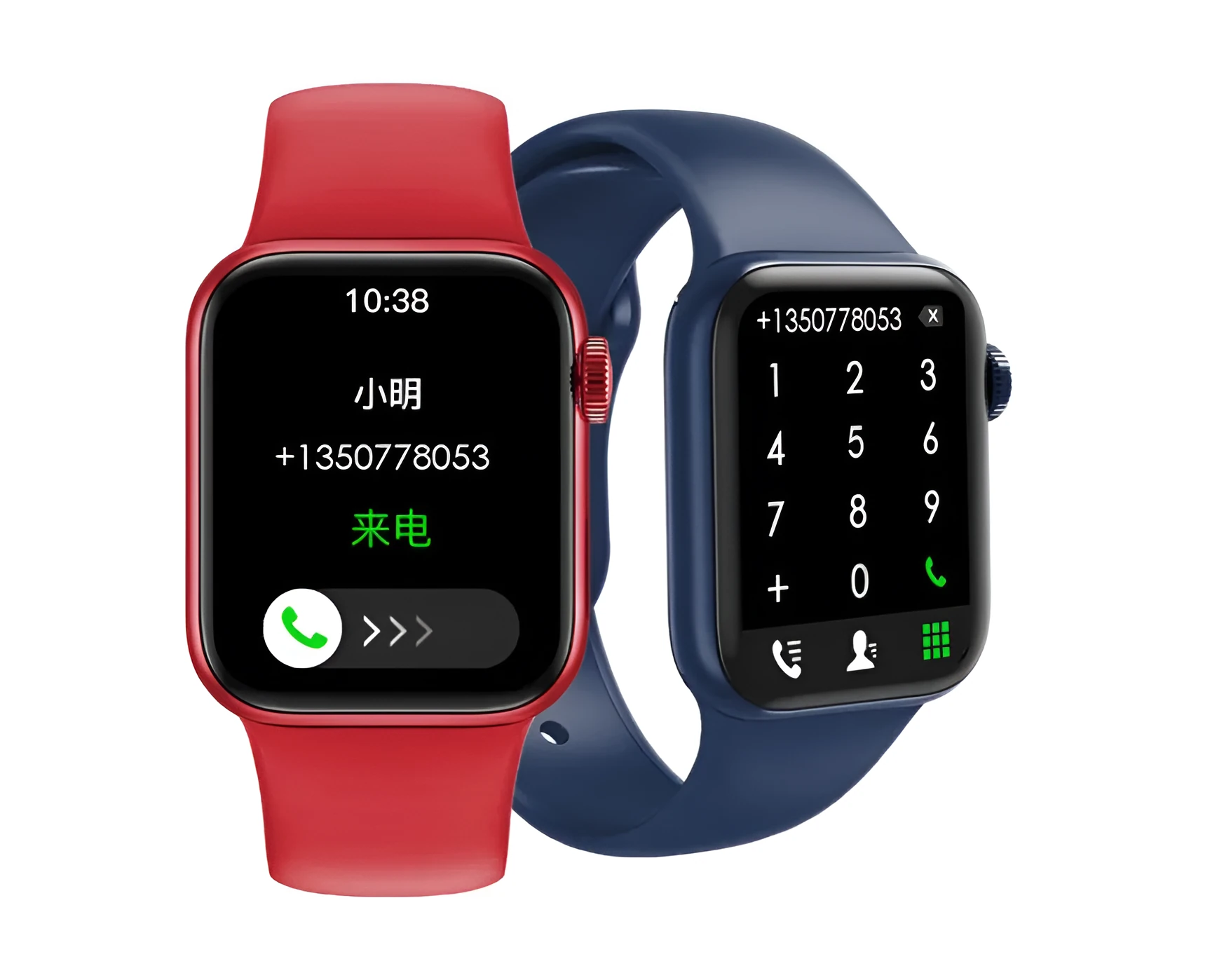 M16Plus smart watch in wolf grey with 1.8-inch touch screen on wrist, showing health data display