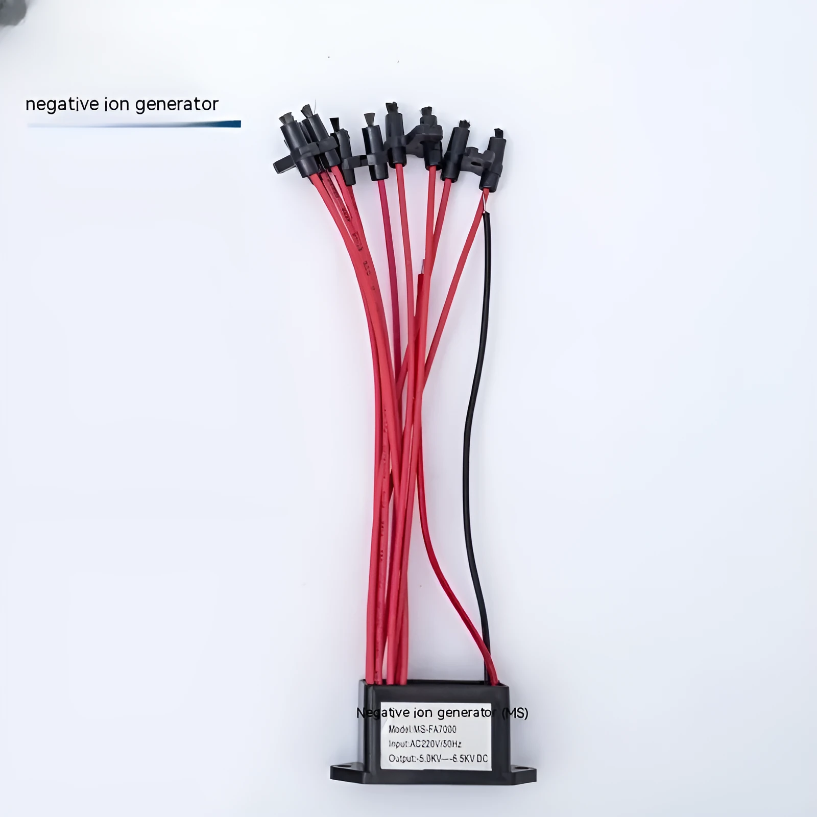 MS FA7000 car air anion generator multi-head black ABS resin 45x25x30mm 1W 220V