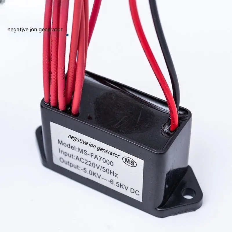 MS FA7000 car air anion generator multi-head black ABS resin 45x25x30mm 1W 220V