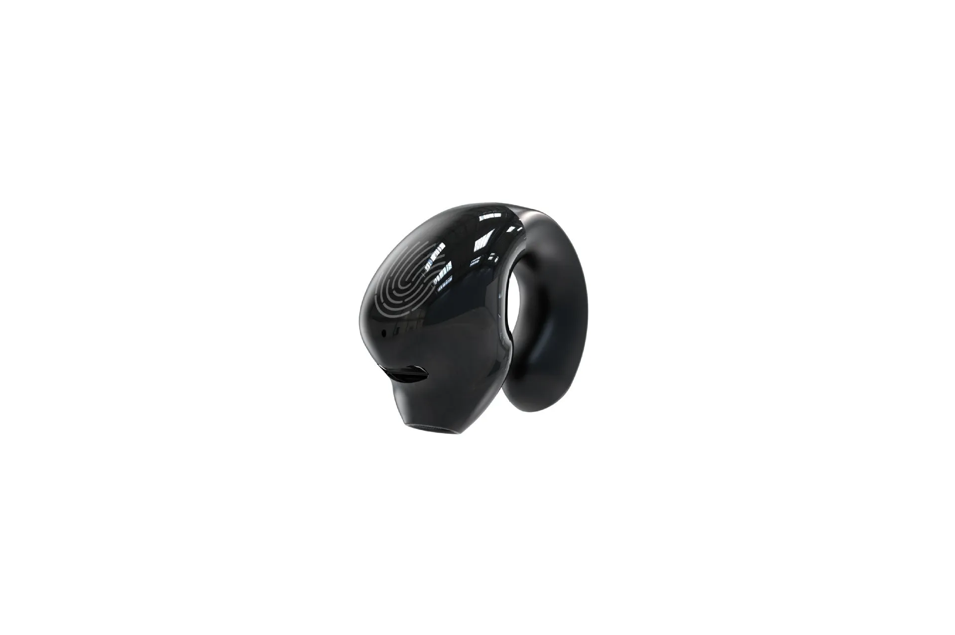 Wireless Bluetooth headset 53mini ear clip sports earbuds in black with ear-clip design and charging case