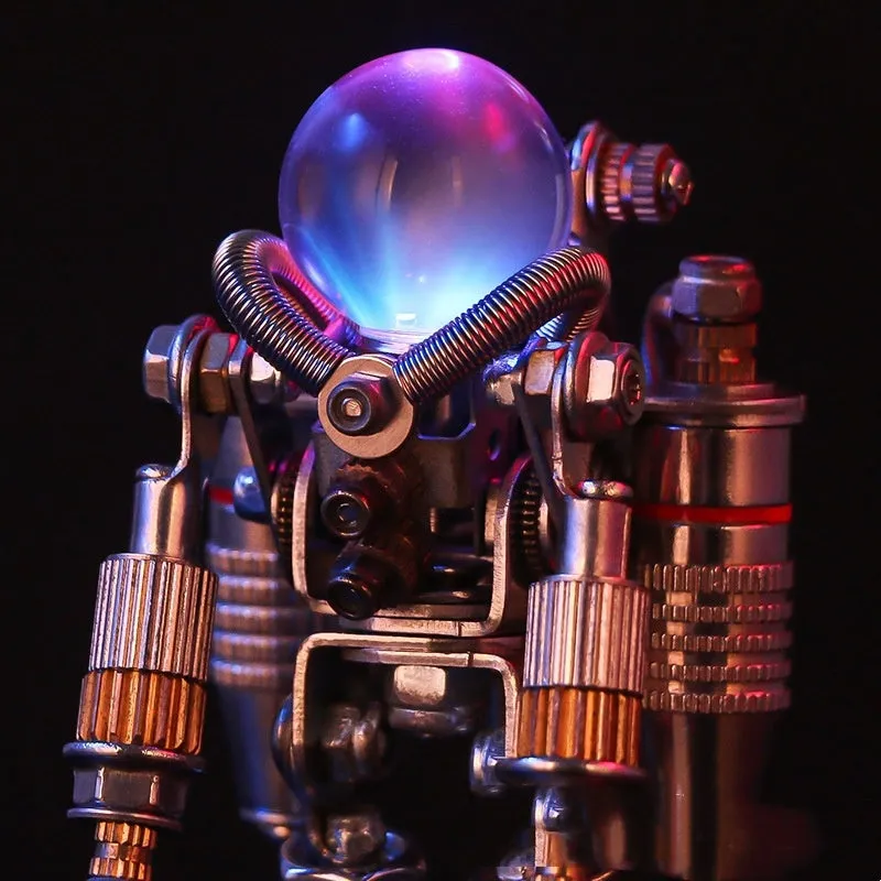 Mechanical Party Astronaut alloy model kit assembled on desk, over 154 parts, 65x65x115mm