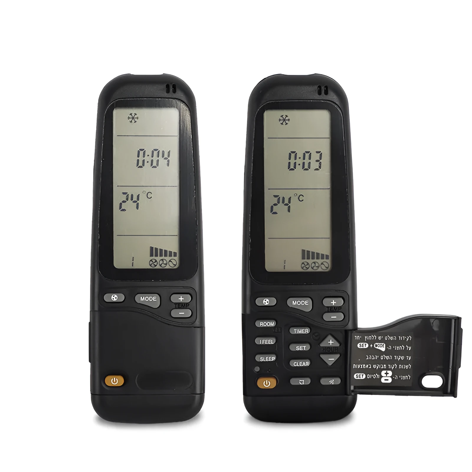 Black air conditioner remote control 60 grams for A001RC 3 compatible models