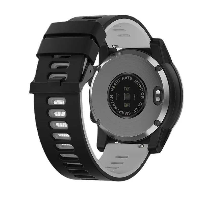 GPS outdoor sports watch black 1.43in AMOLED screen with step counting and heart rate monitoring