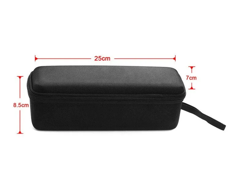Black high grade nylon protective bag for Huawei Sound Joy with hand rope and mesh pocket