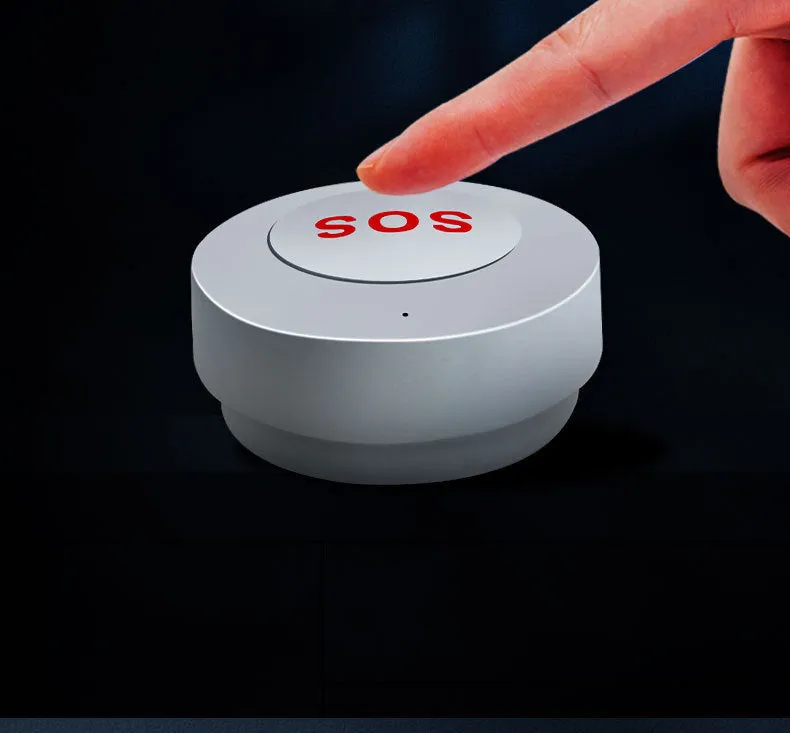 White remote mobile phone alarm emergency button with NB IoT wireless surface-mount design 55x27.4mm
