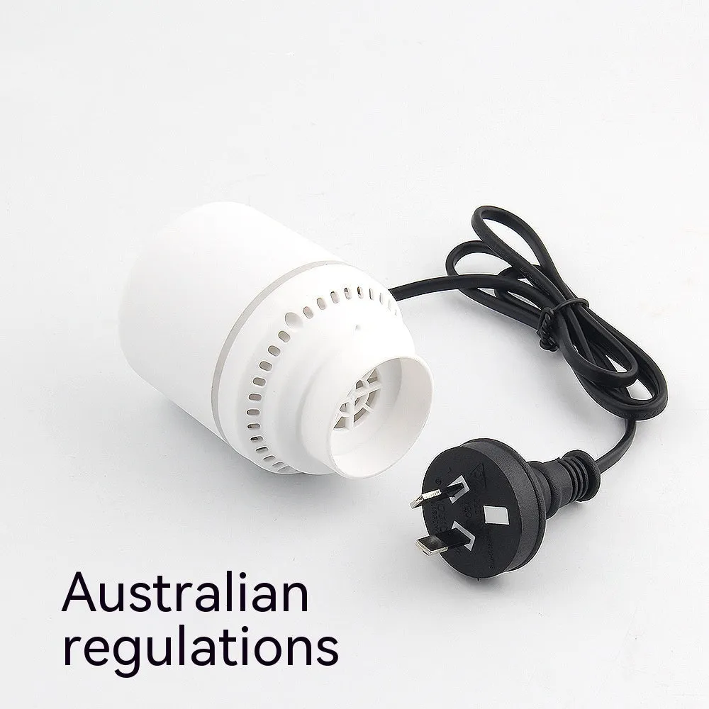 White plastic buggy bag vacuum electric suction device with 32mm nozzle for air removal