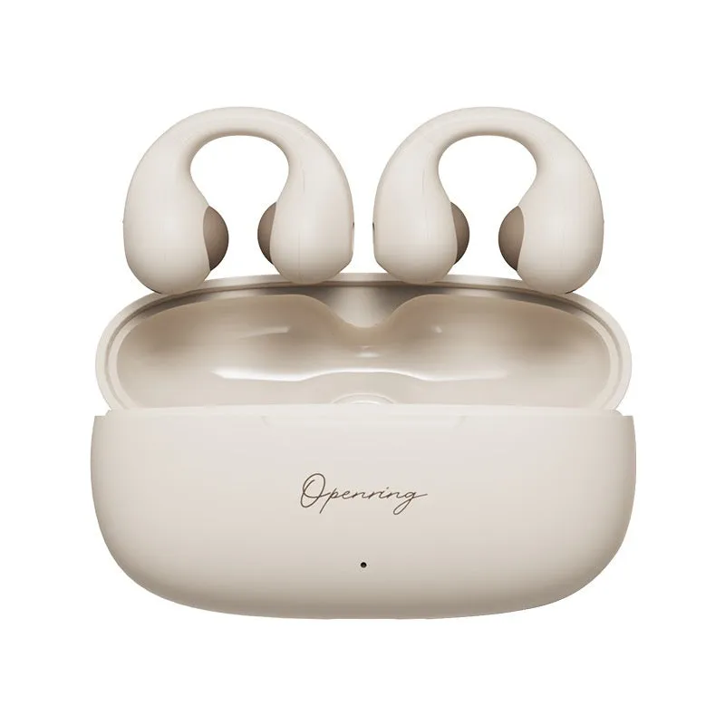 Gas bone conduction Bluetooth headset clip-on wireless sports earphone Earth and Bright Moon colours PC ABS