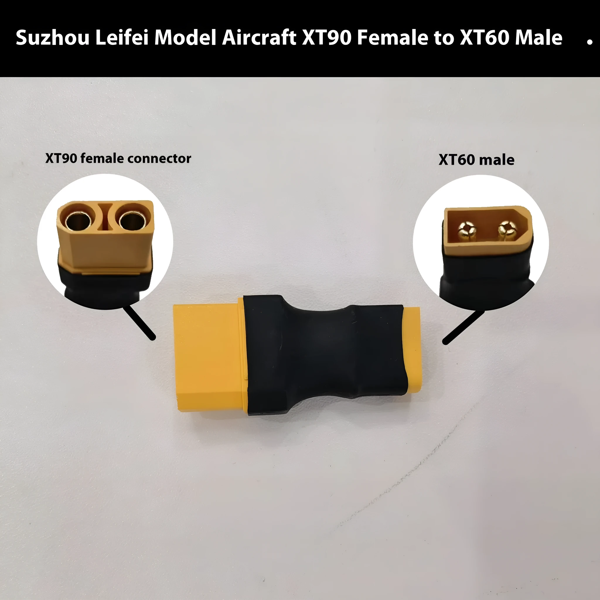 Adapter set with multiple connector types XT60 EC5 XT90 AS150 for series connection