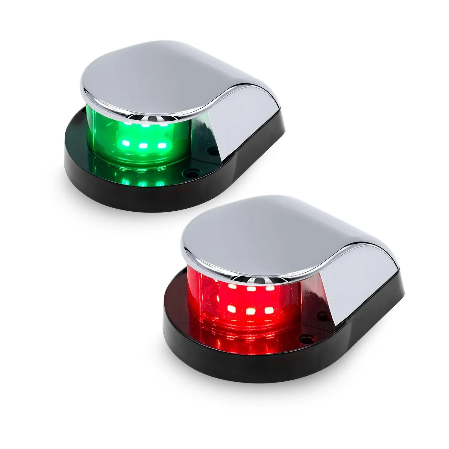 12LED marine navigation light for yachts, available in red green dual colour, 26x10mm, DC 12V