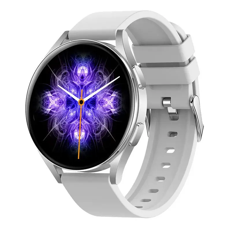 Smart sports watch with Bluetooth call and heart rate monitoring in black, pink, and silver colour options, silicone strap, TFT screen