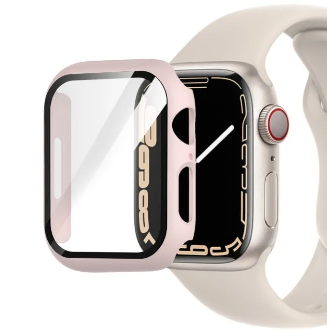 PC tempered film watch case protector in multiple colours and sizes for smartwatch protection