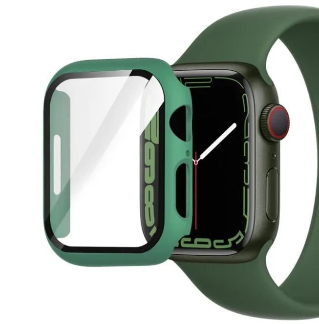 PC tempered film watch case protector in multiple colours and sizes for smartwatch protection