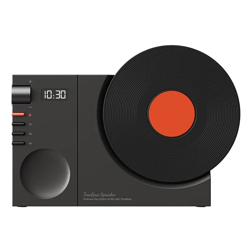 Mini portable Bluetooth speaker in Obsidian Black colour with included gift bag and greeting card